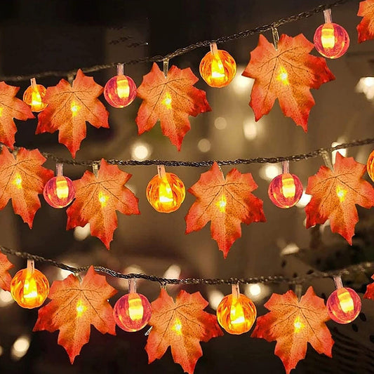 3 Meter Maple Halloween Lights Home Garden Decor